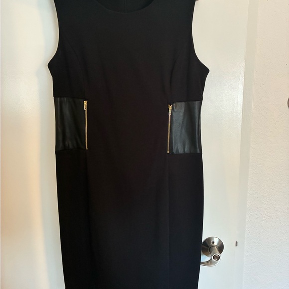 Calvin Klein Black Dress with Gold Zippers - Picture 2 of 6